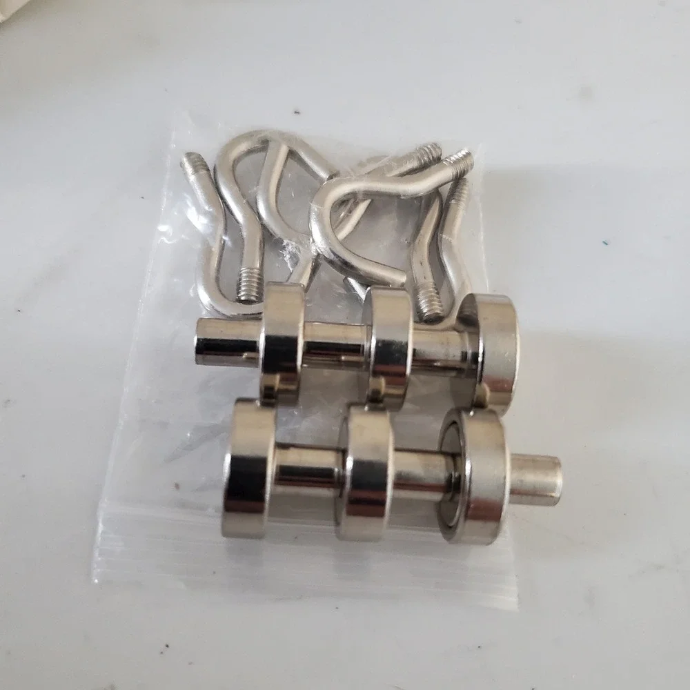 DIYMAG Magnetic Hooks Pack of 6 Heavy Duty Neodymium Magnets Nickel Finish NEW